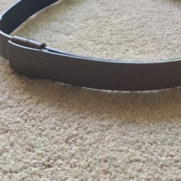 Chico's Blue Bead Faux Leather Adjustable Length Belt Silver Buckle - Picture 8 of 11